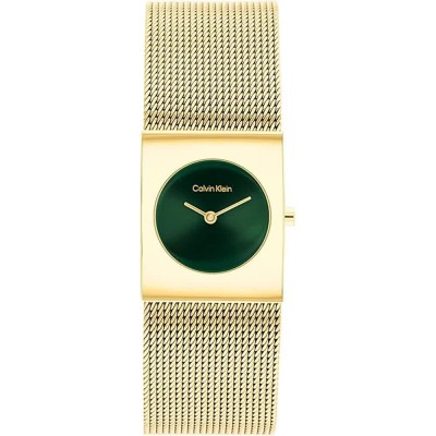 часовник,часовници,calvin,klein,pulse,21mm,woman,watch,golden,(gld,green)