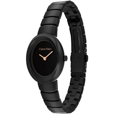 часовник,часовници,calvin,klein,twisted,bezel,24mm,woman,watch,black,(black,black)