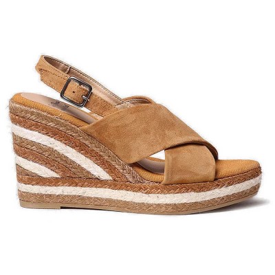 сандали,на,платформа,дамски,сандали,и,чехли,toni,pons,ania,a,esparto,wedge,sandals,brown,(leather)