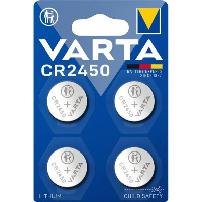 батерии,varta,cr2450,lithium,batteries,4,units,clear,(silver)