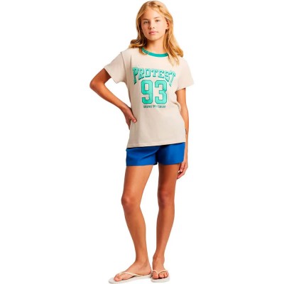 тениска,мъжки,тениски,дамски,тениски,protest,claudia,short,sleeve,t,shirt,beige,(kit,off,white)