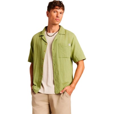 риза,с,къс,ръкав,дамски,ризи,мъжки,ризи,protest,nixon,short,sleeve,shirt,green,(fern,green)