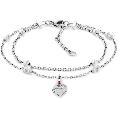 бижутерия,tommy,hilfiger,2781011,bracelet,silver,(silver,red)