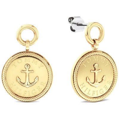 бижутерия,tommy,hilfiger,2781032,earrings,golden,(gold)