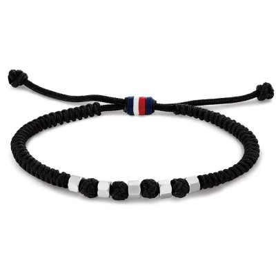 бижутерия,tommy,hilfiger,2790681,bracelet,multicolor,(black,silver)