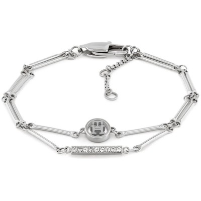 бижутерия,tommy,hilfiger,barch,bracelet,silver,(silver,white,crystals)
