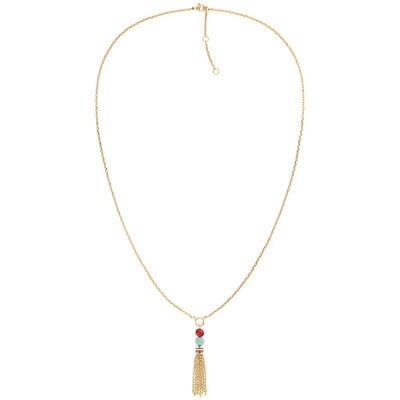 бижутерия,tommy,hilfiger,modern,hippie,necklace,golden,(gold,white,red,turquoise)