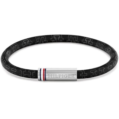 бижутерия,tommy,hilfiger,prico,bracelet,silver,(black)