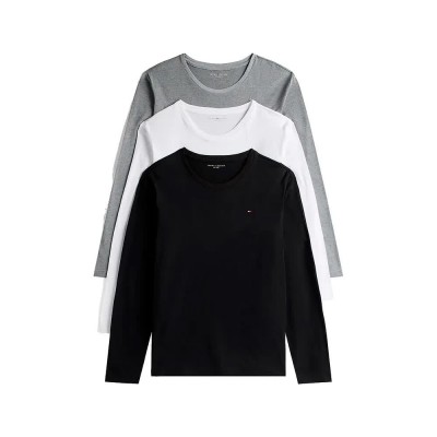 мъжко,бельо,tommy,hilfiger,signature,long,sleeve,base,layer,multicolor,(white,black,grey,heather)