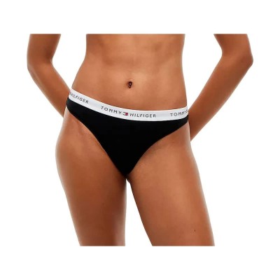 дамско,бельо,дамски,бикини,и,танкини,tommy,hilfiger,uw0uw03835,thong,black,(black)