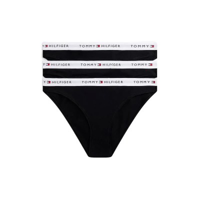 дамско,бельо,дамски,бикини,и,танкини,tommy,hilfiger,uw0uw06442,panties,3,units,black,(black,black,black)