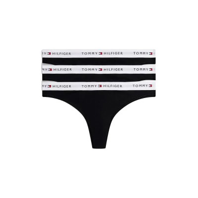 дамско,бельо,дамски,бикини,и,танкини,tommy,hilfiger,uw0uw06445,thong,3,units,black,(black,black,black)