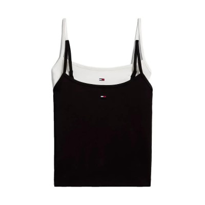 тениска,мъжки,тениски,дамски,тениски,tommy,jeans,essential,strap,sleeveless,t,shirt,2,units,black,(white,black)