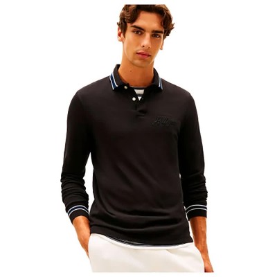 дамски,блузи,с,яка,мъжки,блузи,с,яка,tommy,hilfiger,mw0mw41623,long,sleeve,polo,black,(black)