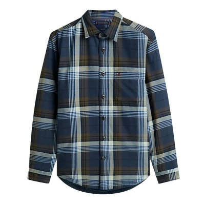 карирана,риза,мъжки,якета,дамски,якета,и,палта,tommy,hilfiger,mw0mw41682,overshirt,blue,(pitch,blue,check)