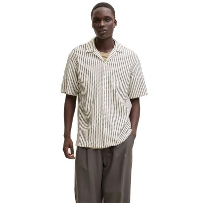 риза,с,къс,ръкав,дамски,ризи,мъжки,ризи,jack,&,jones,bladouglas,jersey,short,sleeve,shirt,beige,(morel)