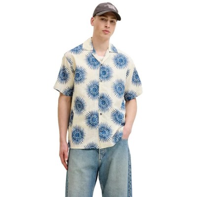 риза,с,къс,ръкав,дамски,ризи,мъжки,ризи,jack,&,jones,blubibao,resort,short,sleeve,shirt,beige,(sea,pearl)