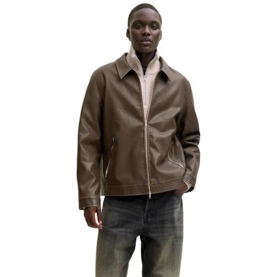 яке,мъжки,якета,дамски,якета,и,палта,jack,&,jones,casablanca,leather,jacket,brown,(chocolate,brown)
