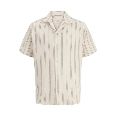 риза,с,къс,ръкав,дамски,ризи,мъжки,ризи,jack,&,jones,coba,stripe,resort,short,sleeve,shirt,beige,(antique,white,stripes)