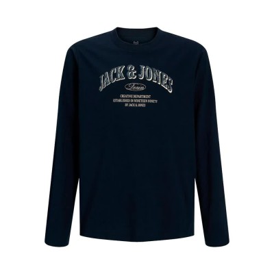 тениска,мъжки,тениски,дамски,тениски,jack,&,jones,denver,logo,long,sleeve,t,shirt,blue,(navy,blazer)