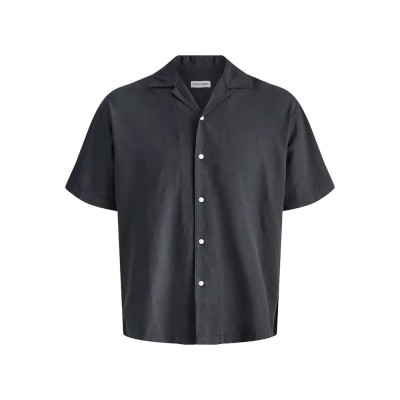 риза,с,къс,ръкав,дамски,ризи,мъжки,ризи,jack,&,jones,ebreeze,linen,blend,12288661,short,sleeve,shirt,black,(black)