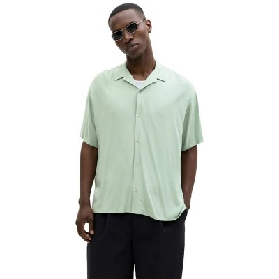 риза,с,къс,ръкав,дамски,ризи,мъжки,ризи,jack,&,jones,jeff,resort,solid,short,sleeve,shirt,green,(granite,green)