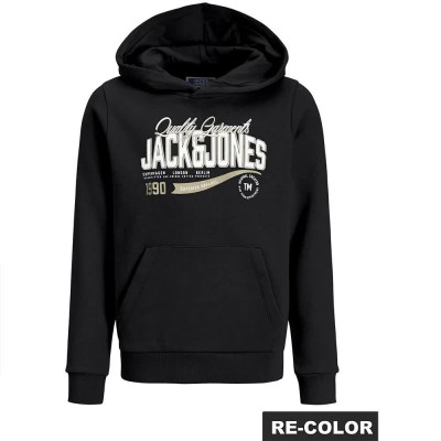 суичър,детски,блузи,jack,&,jones,logo,2col,hoodie,black,(black)