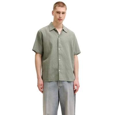 риза,с,къс,ръкав,дамски,ризи,мъжки,ризи,jack,&,jones,montauk,wavy,texture,short,sleeve,shirt,green,(vetiver)