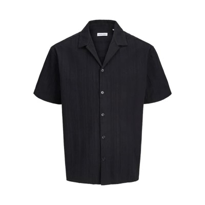 риза,с,къс,ръкав,дамски,ризи,мъжки,ризи,jack,&,jones,styson,resort,short,sleeve,shirt,black,(black)