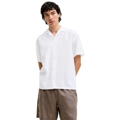 риза,с,къс,ръкав,дамски,ризи,мъжки,ризи,jack,&,jones,summer,linen,blend,resort,short,sleeve,shirt,white,(white)