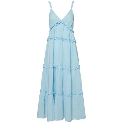 рокля,дамски,поли,и,рокли,yas,anina,sleeveless,midi,dress,blue,(summer,song)