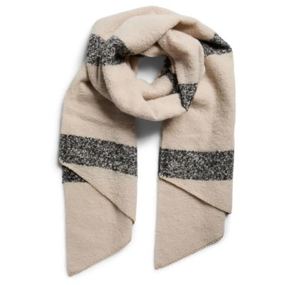 шал,ръкавици,шапки,и,шалове,pieces,pyron,scarf,beige,(moonbeam,black)