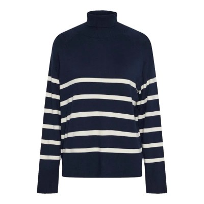 блуза,мъжки,пуловери,дамски,пуловери,pieces,sia,rollneck,knit,sweater,blue,(sky,captain,white)