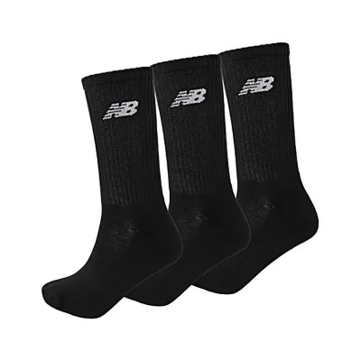 чорапи,мъжки,чорапи,дамски,чорапи,new,balance,everyday,crew,socks,3,pairs,black,(black)