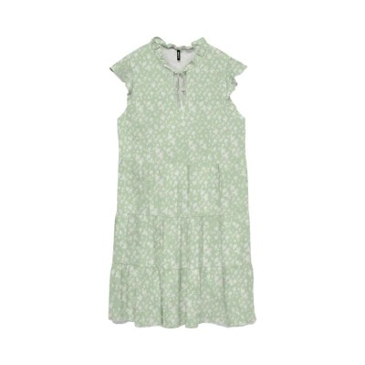 рокля,дамски,поли,и,рокли,vero,moda,alba,short,sleeve,short,dress,green,(fog,green,sally,snow,white)