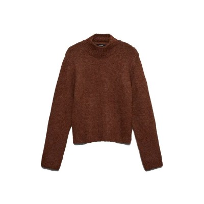 блуза,мъжки,пуловери,дамски,пуловери,vero,moda,berry,highneck,sweater,brown,(cocoa,brown,color,ref,4109)