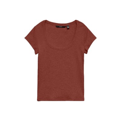 тениска,мъжки,тениски,дамски,тениски,vero,moda,chloe,short,sleeve,t,shirt,red,(burnt,henna)