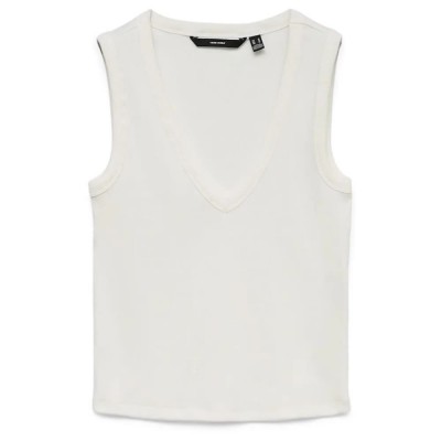 тениска,мъжки,тениски,дамски,тениски,vero,moda,chloe,v,neck,sleeveless,t,shirt,white,(snow,white)