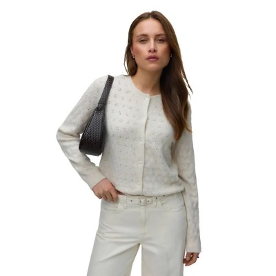жилетка,мъжки,пуловери,дамски,пуловери,vero,moda,doffy,stitch,o,neck,knit,cardigan,white,(birch,melange)