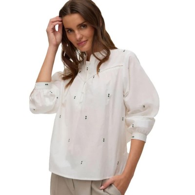 дамски,блузи,vero,moda,iris,long,sleeve,blouse,white,(snow,white,green,emb.)