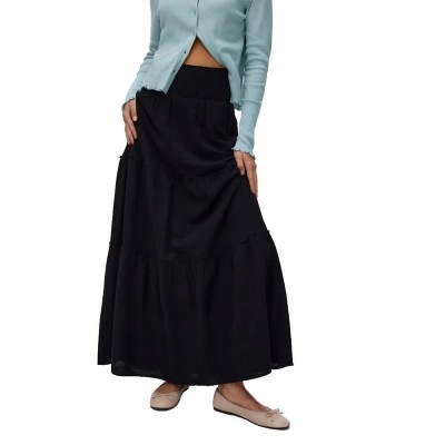 пола,дамски,поли,и,рокли,vero,moda,keeley,high,waist,long,skirt,black,(black)