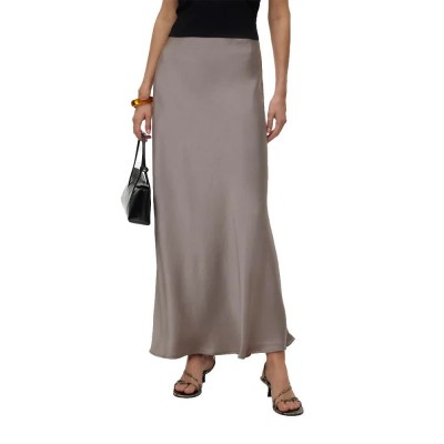 пола,дамски,поли,и,рокли,vero,moda,miro,high,waist,long,skirt,grey,(moon,rock)