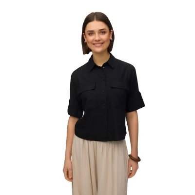дамски,ризи,мъжки,ризи,vero,moda,ryder,fabiana,3,4,sleeve,shirt,black,(black)