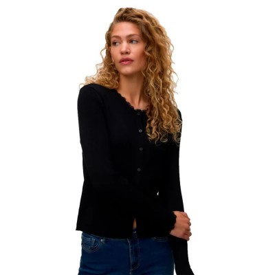 жилетка,мъжки,пуловери,дамски,пуловери,vero,moda,wonder,lace,o,neck,knit,cardigan,black,(black)