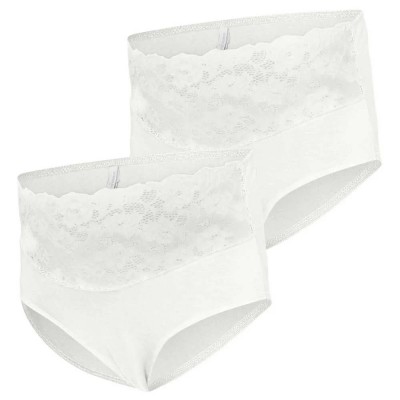 дамско,бельо,дамски,бикини,и,танкини,mamalicious,alberta,lace,maternity,high,waist,panties,2,units,white,(snow,white,snow,white)