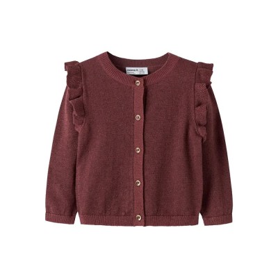 жилетка,мъжки,пуловери,дамски,пуловери,name,it,abinne,knit,cardigan,red,(wild,ginger,tone,in,tone,lurex)