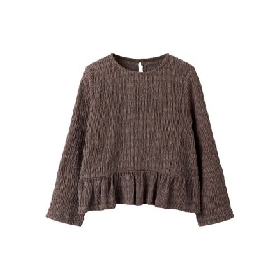 дамски,блузи,name,it,bikka,long,sleeve,blouse,brown,(peppercorn)