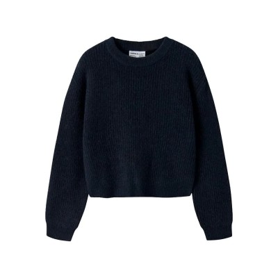 блуза,мъжки,пуловери,дамски,пуловери,name,it,holly,boxy,knit,sweater,blue,(dark,sapphire)