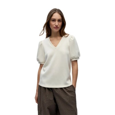 дамски,блузи,object,andrea,v,neck,short,sleeve,blouse,white,(white,sand)