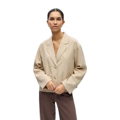 сако,дамски,сака,object,rini,blazer,beige,(humus,black,pinstripe)